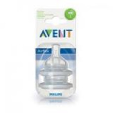 Náhradní silikonová savička AVENT Airflex - 2 otvory, 2 ks  1m+